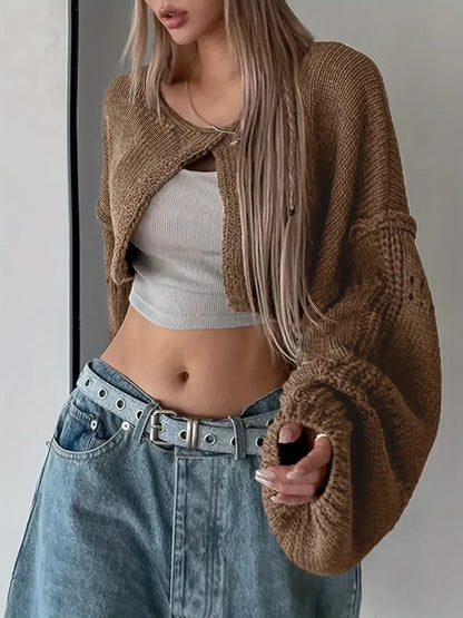 Domina - Cardigan corto in maglia