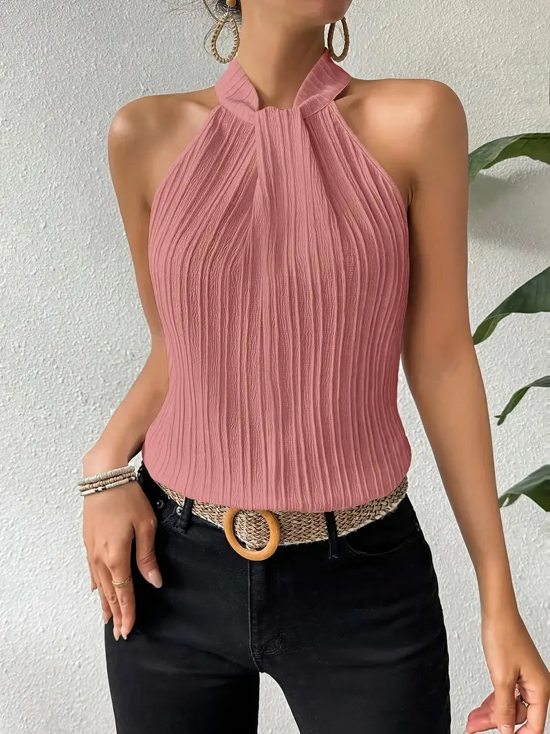 Drusilla – Elegante top con scollo all'americana