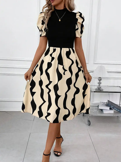 Sable – Elegante abito con maniche a sbuffo