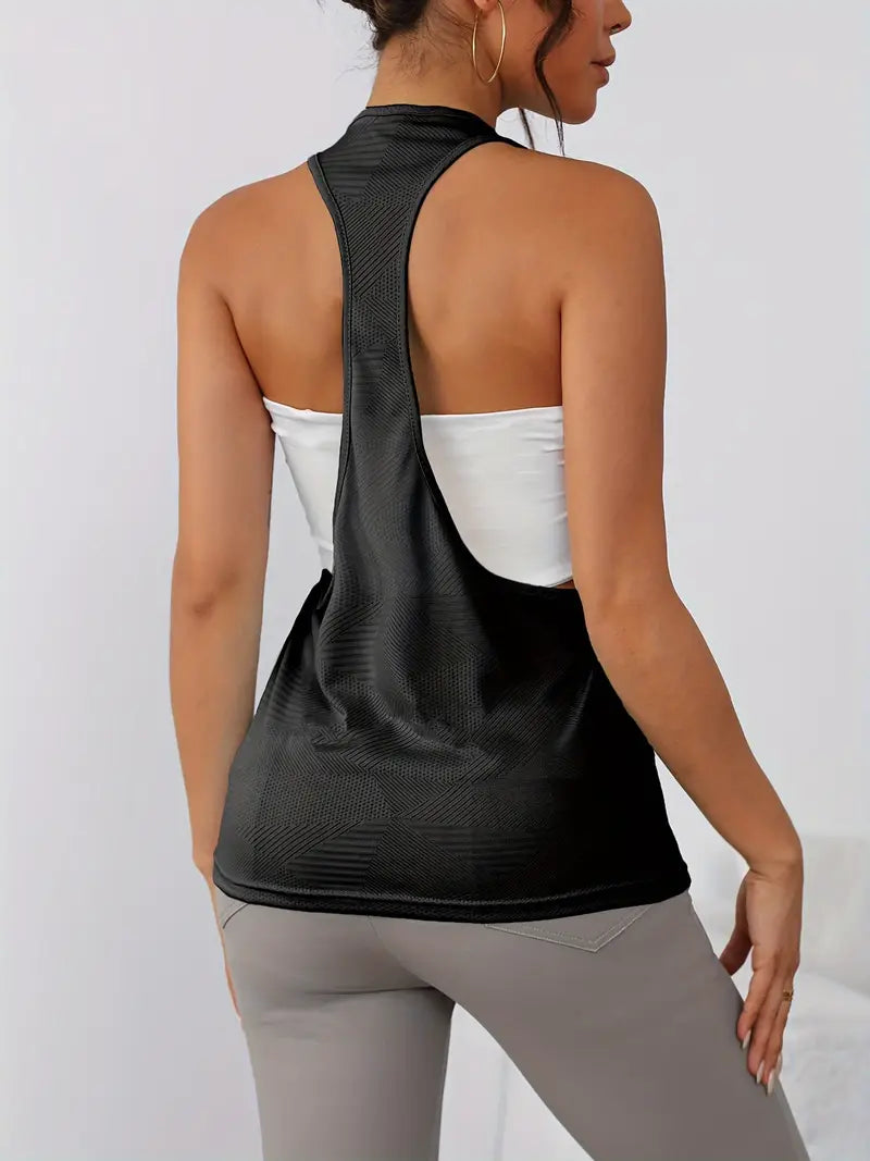 Nyxaria – Canotta traspirante con schiena scoperta e schiena scoperta