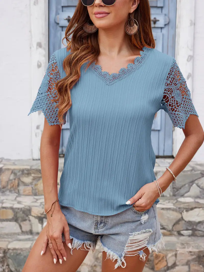 Oraia – Camicetta con pizzo alla moda
