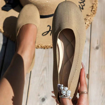 Elka – Comode ballerine lavorate a maglia