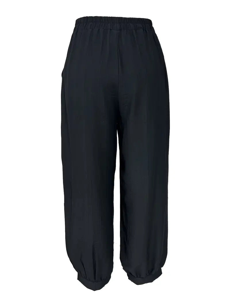 Vortessa - Pantaloni leggeri ricamati