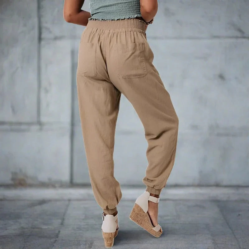 Shekira – Pantaloni da jogging leggeri con coulisse da donna