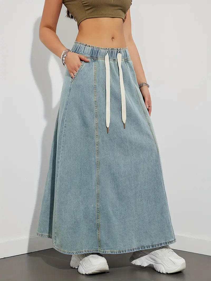 Adora – Gonna maxi in denim