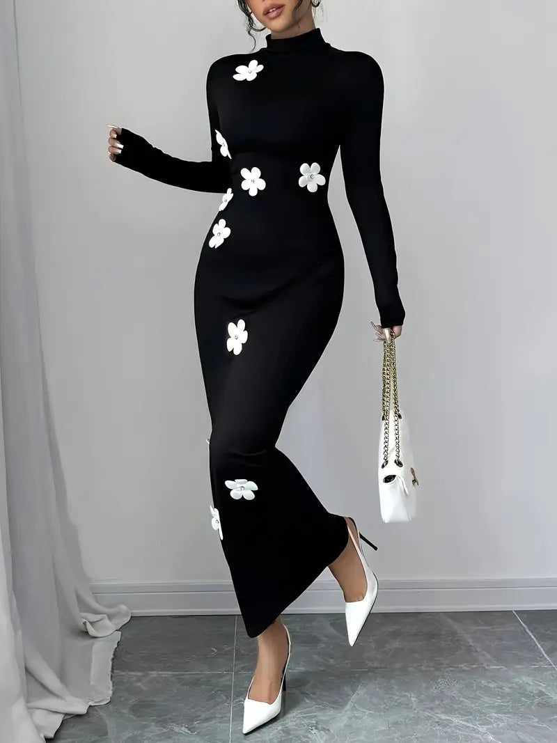 Fabiola – Elegante abito midi nero