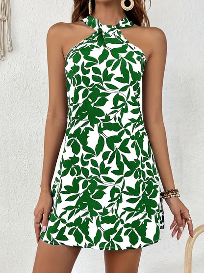 Kale – Elegante miniabito con scollo all'americana