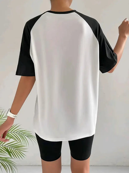 Vallorelle – Elegante t-shirt color block