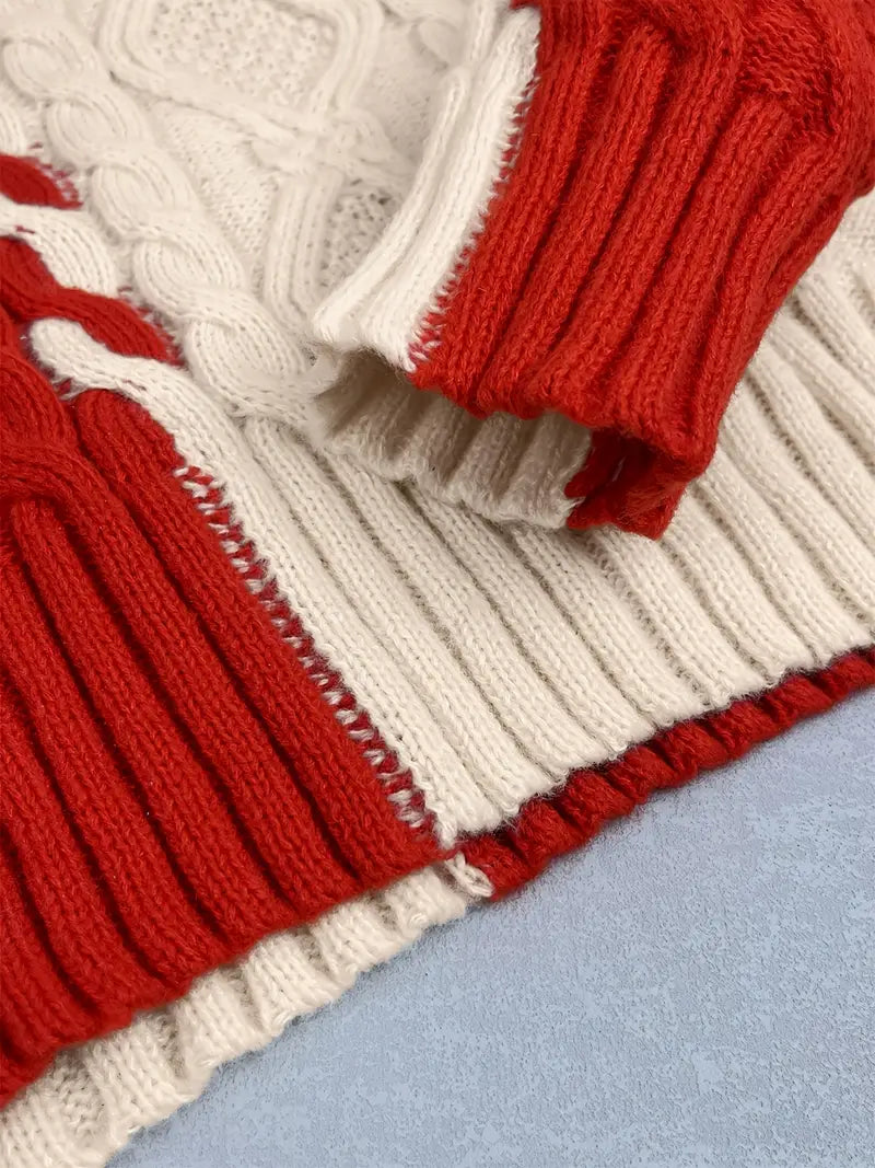 Merla - Maglione dolcevita lavorato a maglia grossa