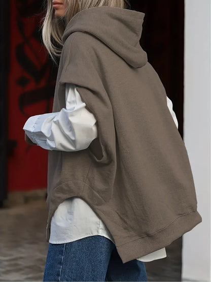 Ditta – Felpa con cappuccio alla moda in cotone