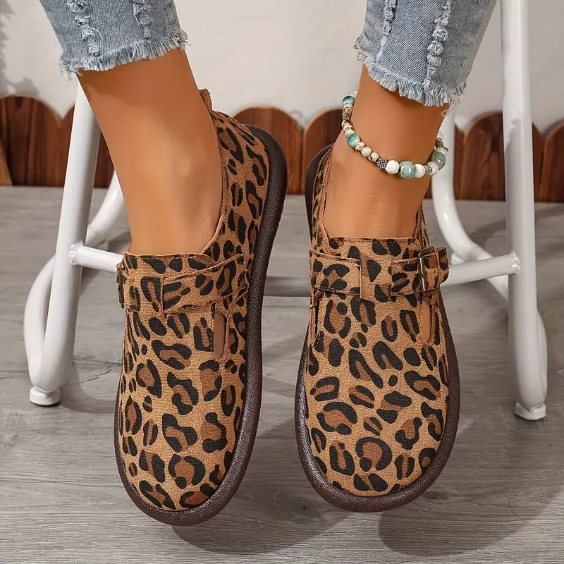 Avarielle – Scarpe eleganti per il tempo libero con motivo leopardato