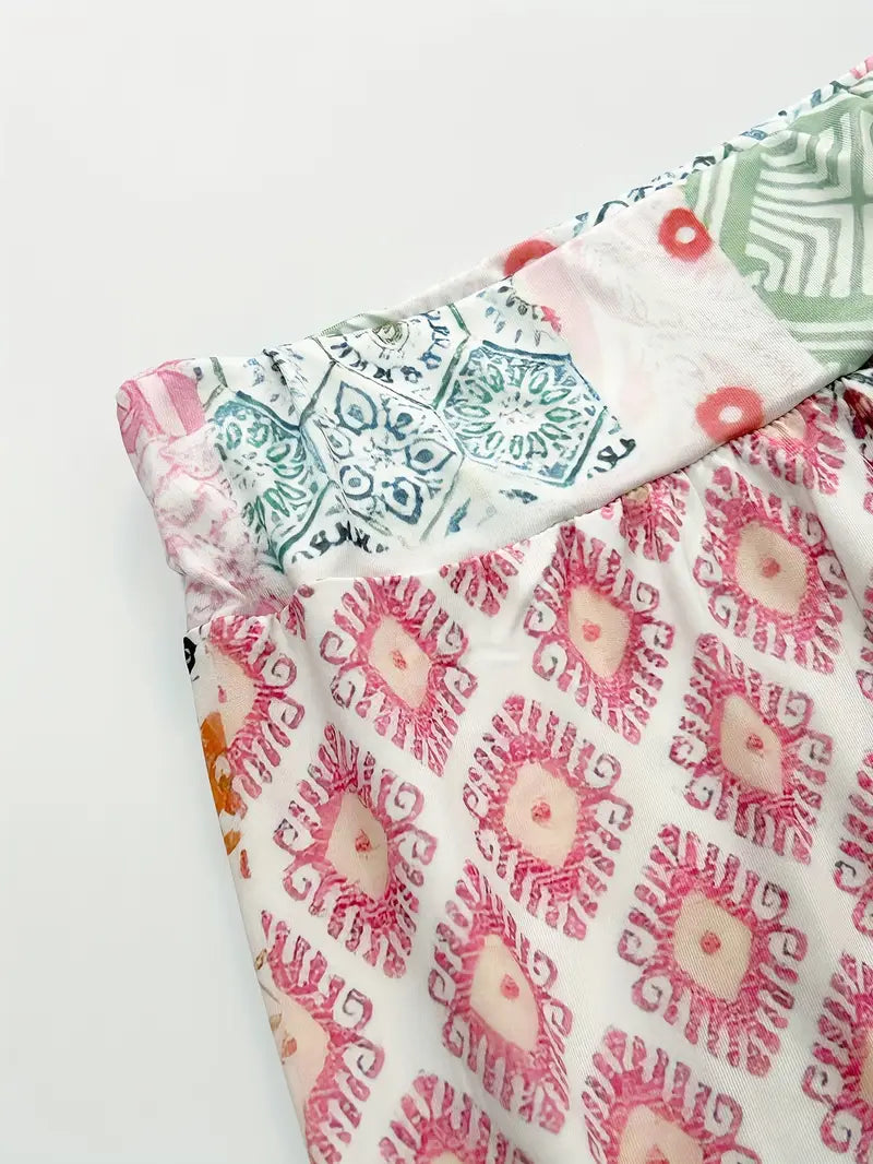 Calistra – Pantaloni eleganti con stampa colorata