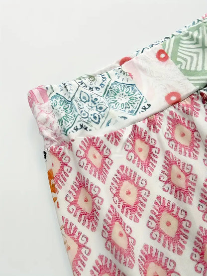 Calistra – Pantaloni eleganti con stampa colorata