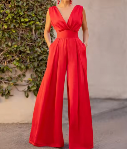 Amelith – Tuta elegante con scollo a V