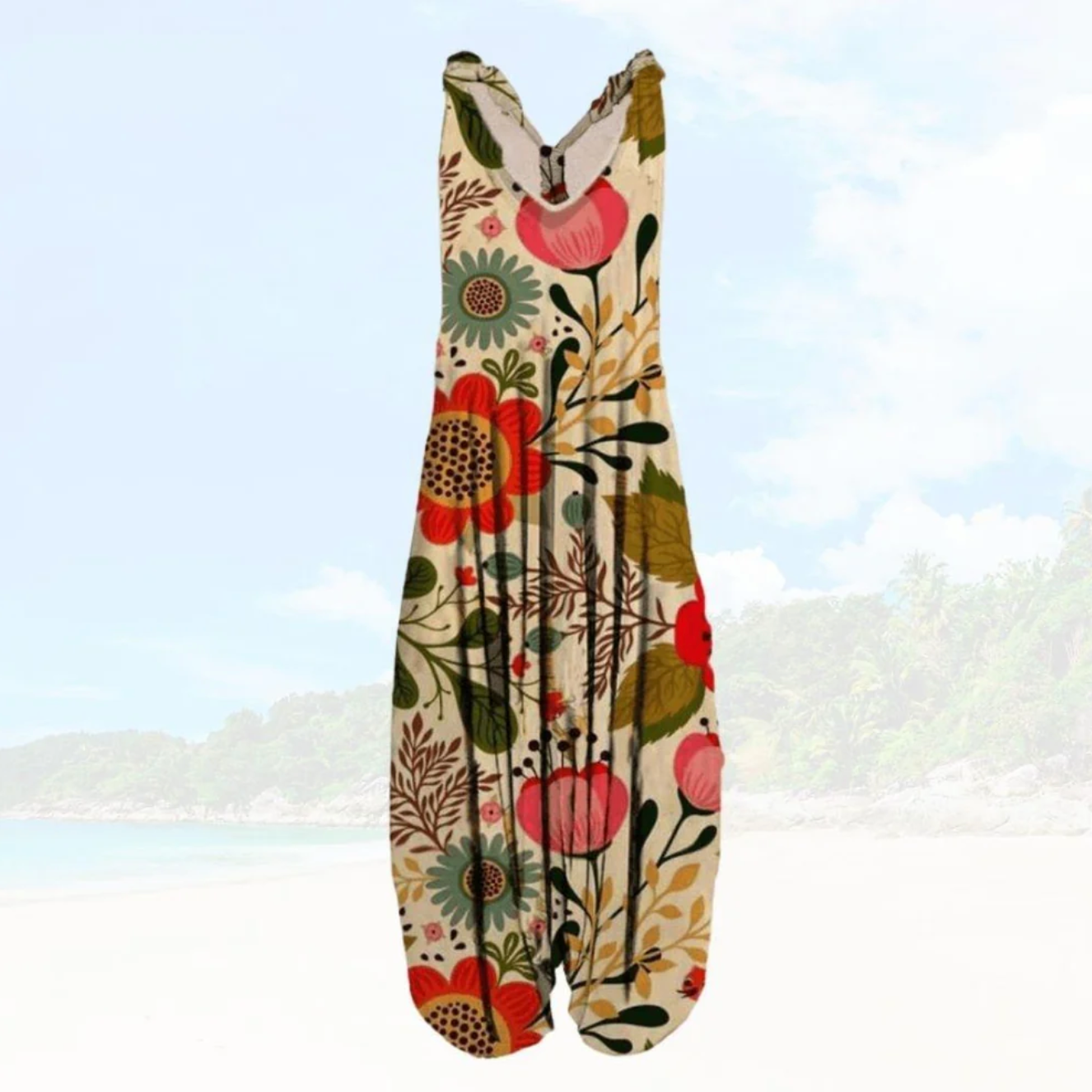 Zevaris – Tuta a gamba larga in stile boho