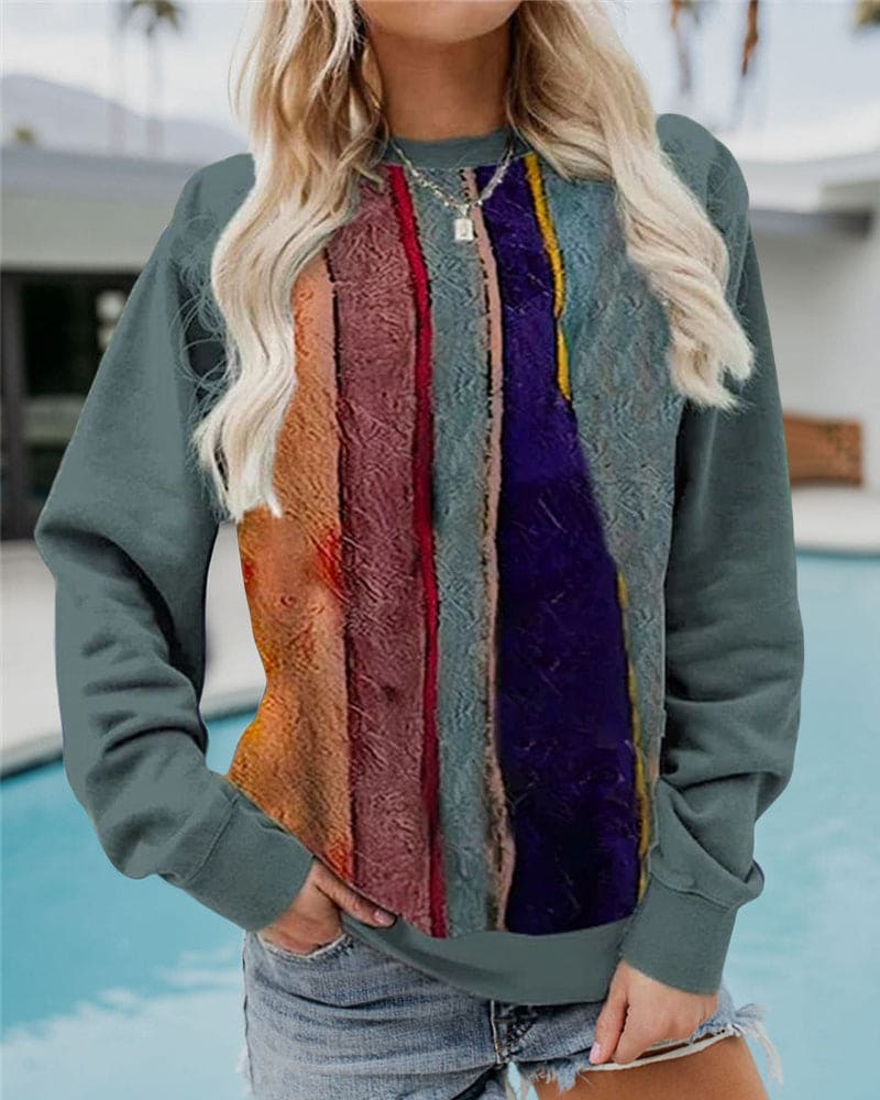 Thalassa – Felpa grafica alla moda in cotone