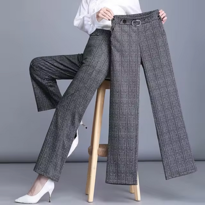 Inez – Pantaloni dritti eleganti con gambe larghe