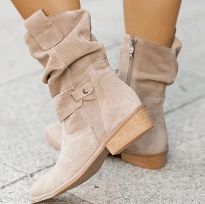 Eudora – Stivaletti in pelle scamosciata di alta qualità