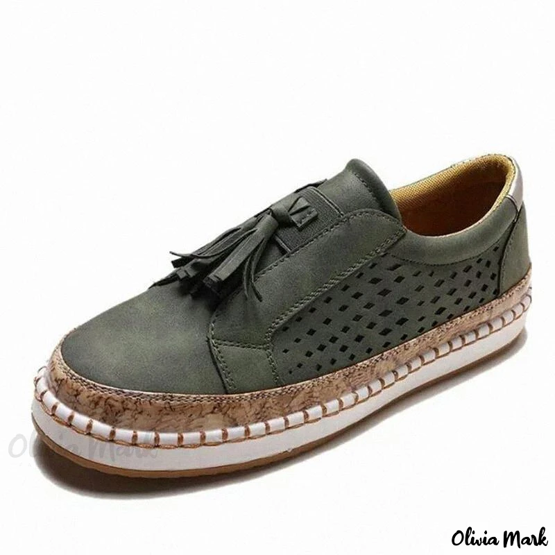 Mocassini con nappe: eleganti mocassini casual senza lacci con tacco basso