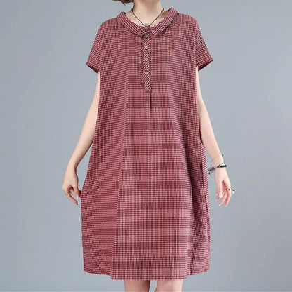 Vinessa – Abito in cotone e lino di alta qualità