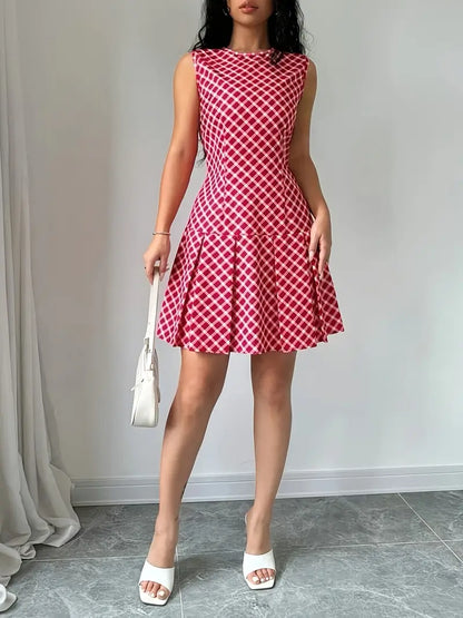 Ora – Elegante abito senza maniche con pieghe