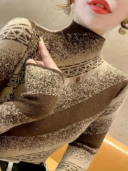 Mayla – Elegante maglione lavorato a maglia a righe