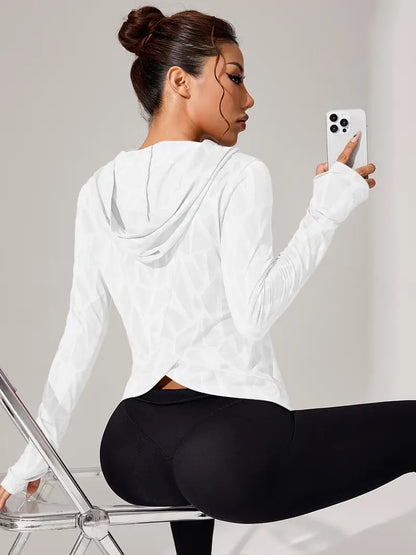 Gravella – Felpa con cappuccio in rete leggera e traspirante