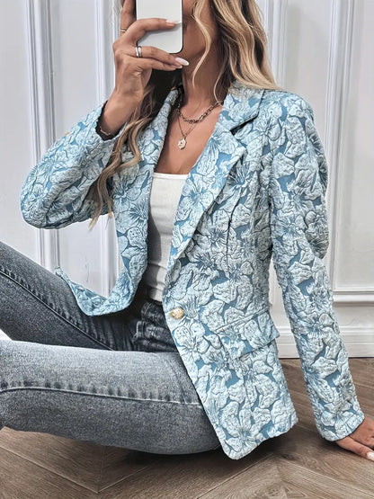 Gracie – Blazer elegante con fantasia floreale