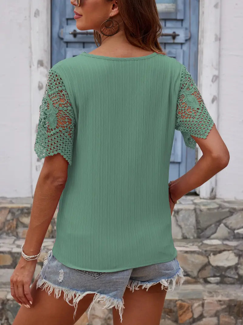 Oraia – Camicetta con pizzo alla moda