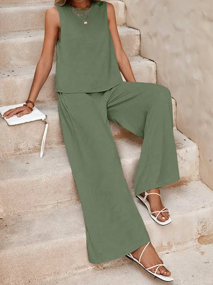 Remy – Elegante completo composto da top senza maniche e pantaloni