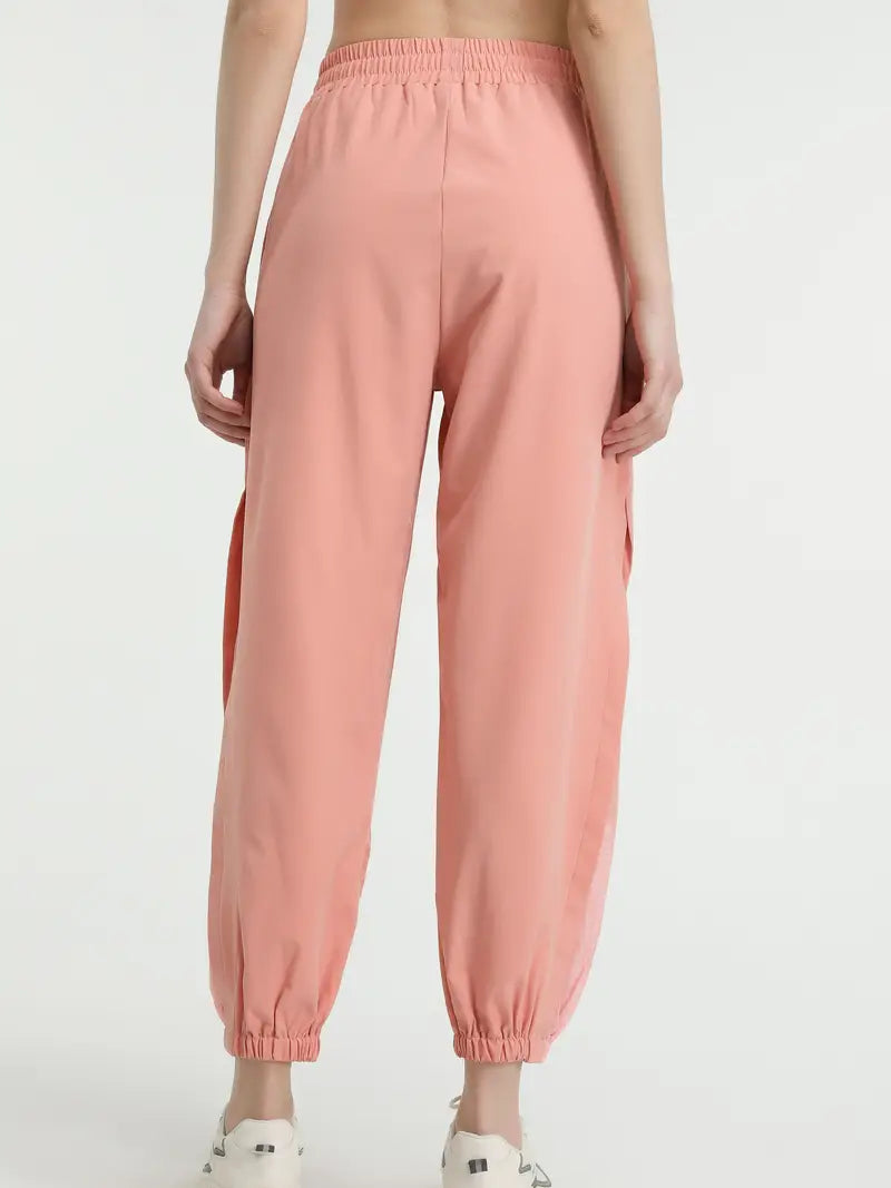 Hexaria – Pantaloni da jogging alla moda con dettagli in rete