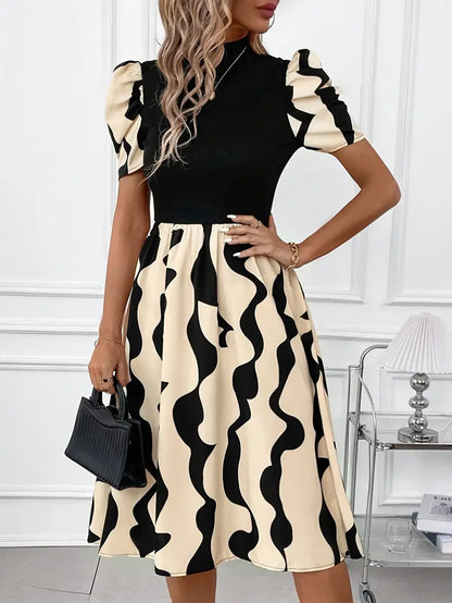 Sable – Elegante abito con maniche a sbuffo