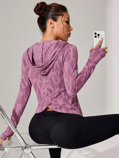 Gravella – Felpa con cappuccio in rete leggera e traspirante