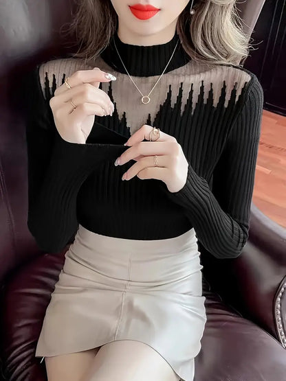 Klea – Top elegante in maglia a coste