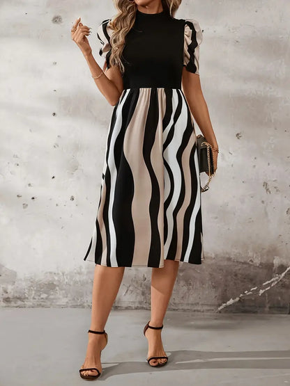 Sable – Elegante abito con maniche a sbuffo