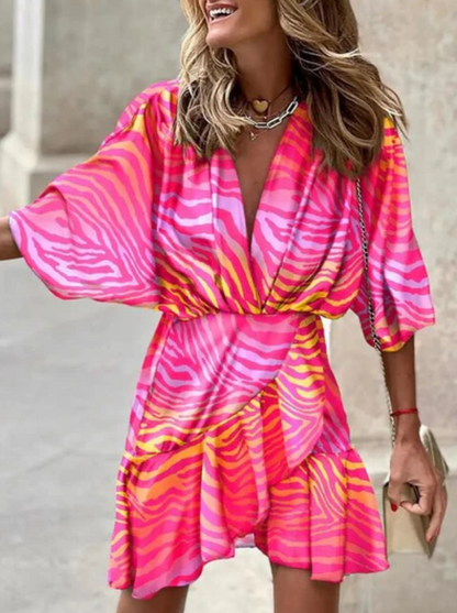 Sivra – Bellissimo vestito boho a portafoglio