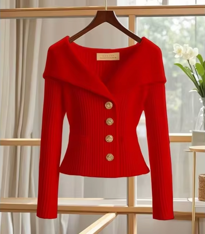 Haven – Cardigan corto lavorato a maglia