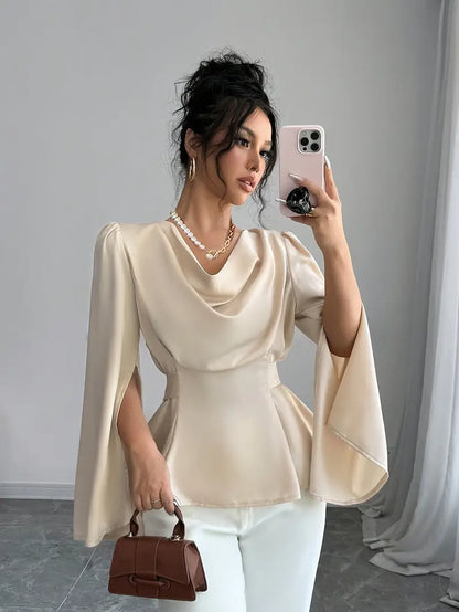 Leia – Blusa elegante in raso