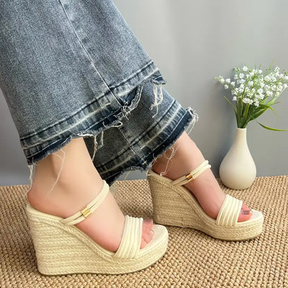 Emila – Sandali con zeppa con doppio cinturino