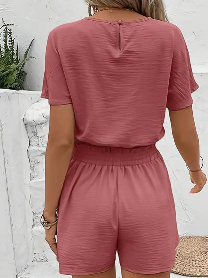 Aminna – Completo elegante composto da top e pantaloncini