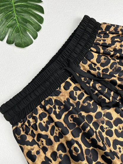Eloise – Pantaloni larghi con stampa leopardata