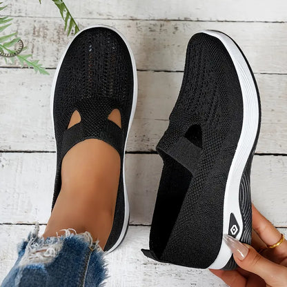 Noire – Scarpe slip-on traspiranti in maglia