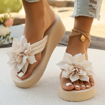 Seraphielle – Incantevoli sandali con plateau dalla fantasia floreale