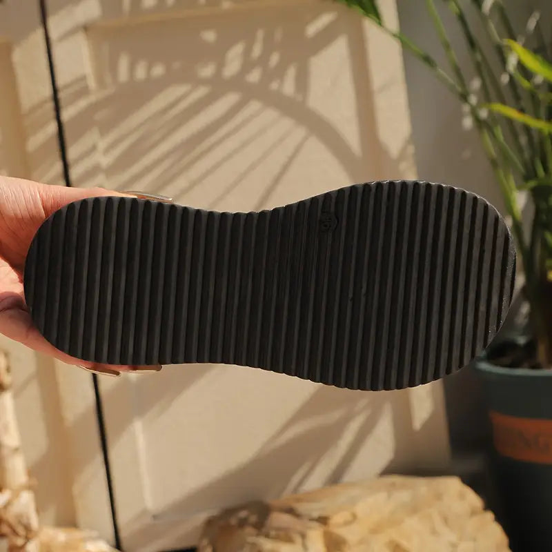 Valerith – Scarpe con zeppa in pelle vintage