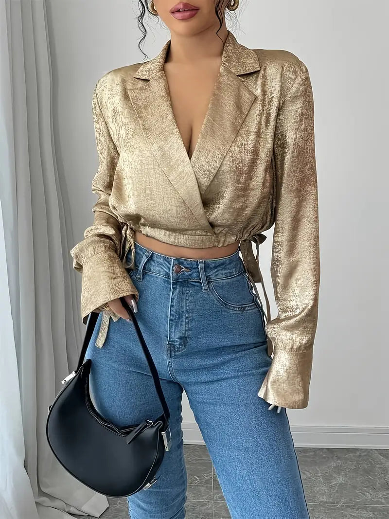 Ida – Blusa elegante a portafoglio