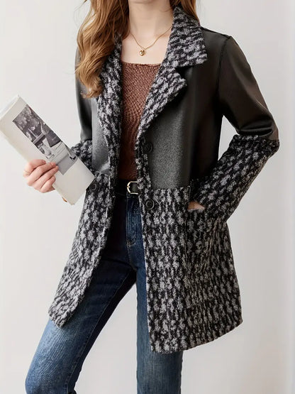 Magnolia – Cappotto in pelle e lana double face