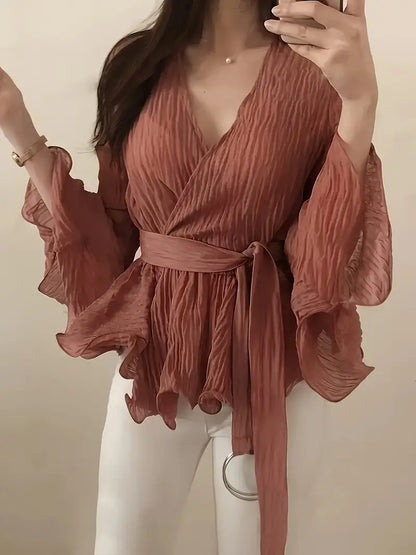 Ohna – Blusa avvolgente chic