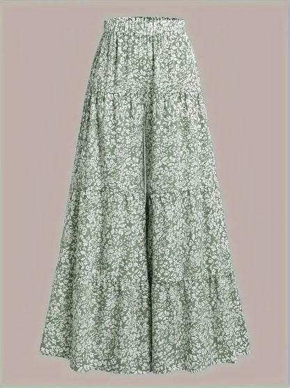 Pieta – Pantaloni palazzo a gamba larga a vita alta con stampa floreale