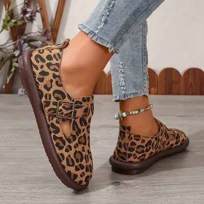 Avarielle – Scarpe eleganti per il tempo libero con motivo leopardato
