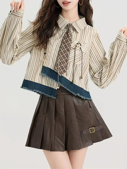 Oaklynn – Blusa in cotone a righe